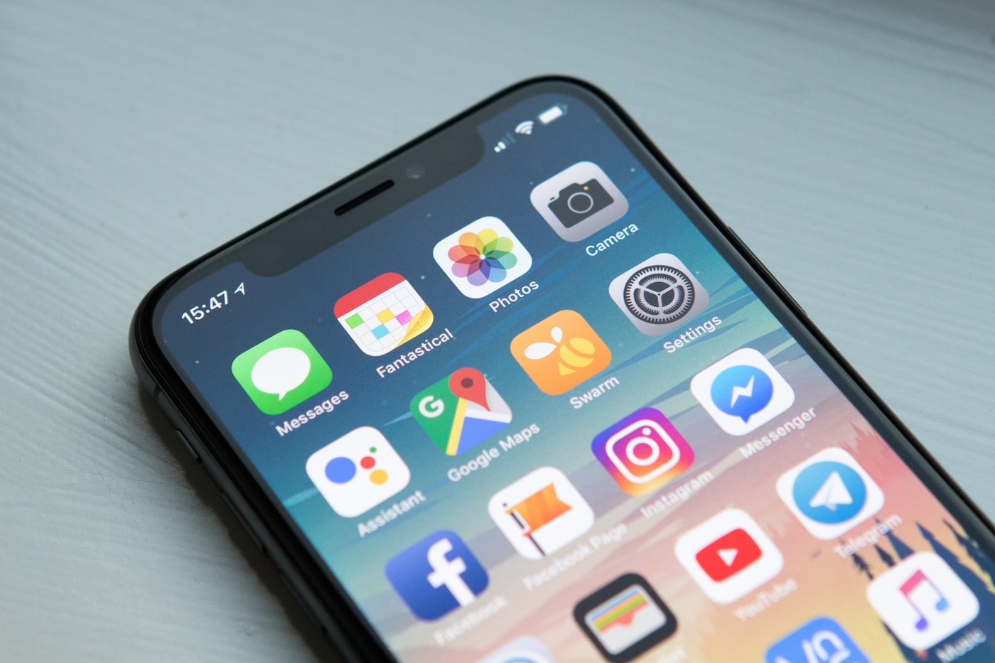 Mobile app development — modern smartphone interface