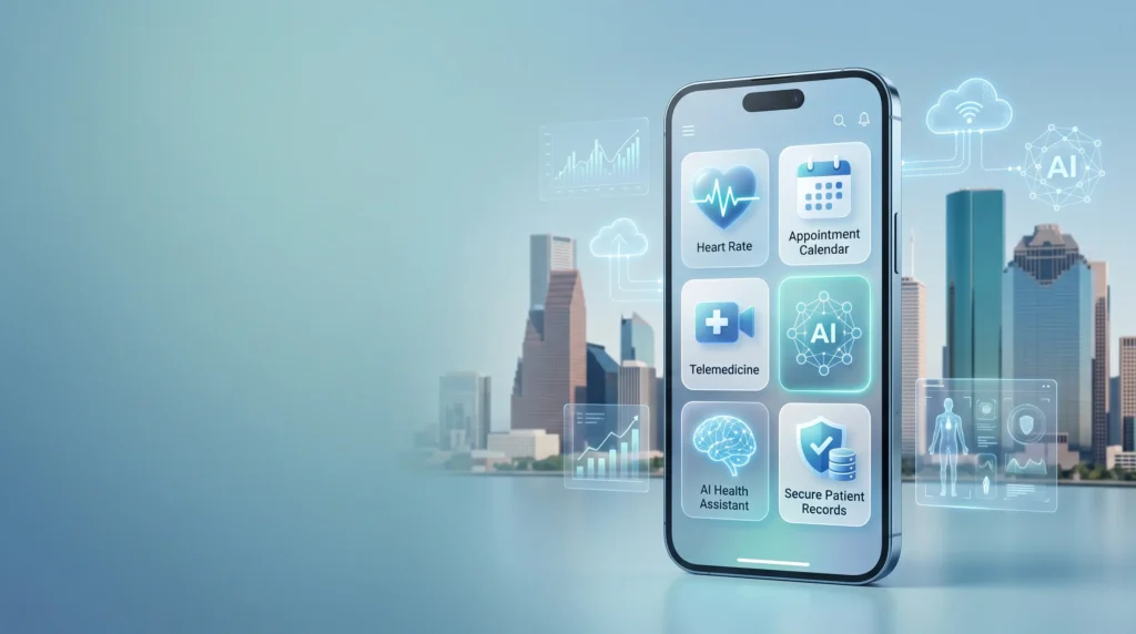 Healthcare App Development in Houston: HIPAA, EHR Integration, AI & Real Costs 2026 Guide