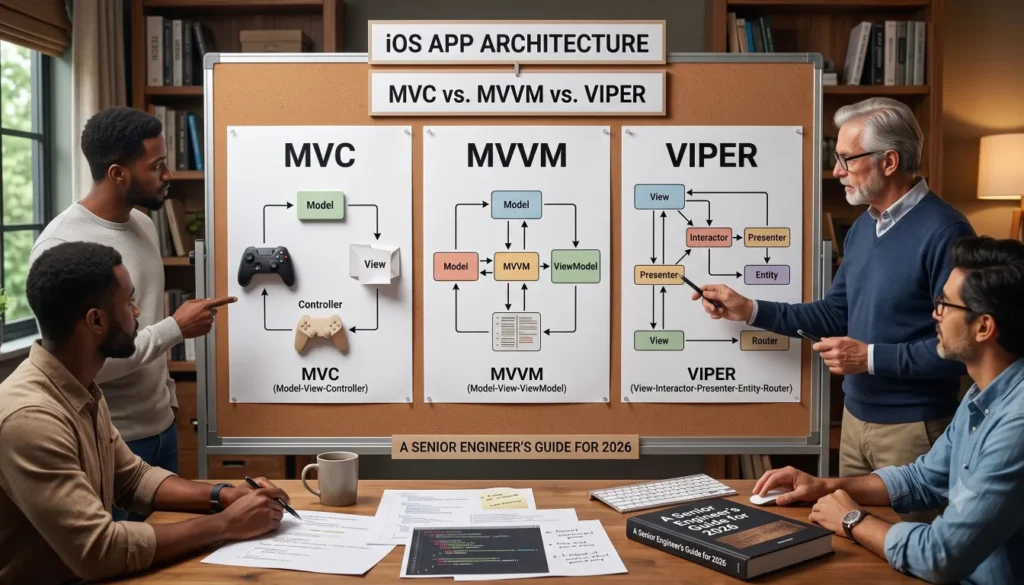 iOS App Architecture: MVC vs MVVM vs VIPER A Senior Engineer’s Guide for 2026