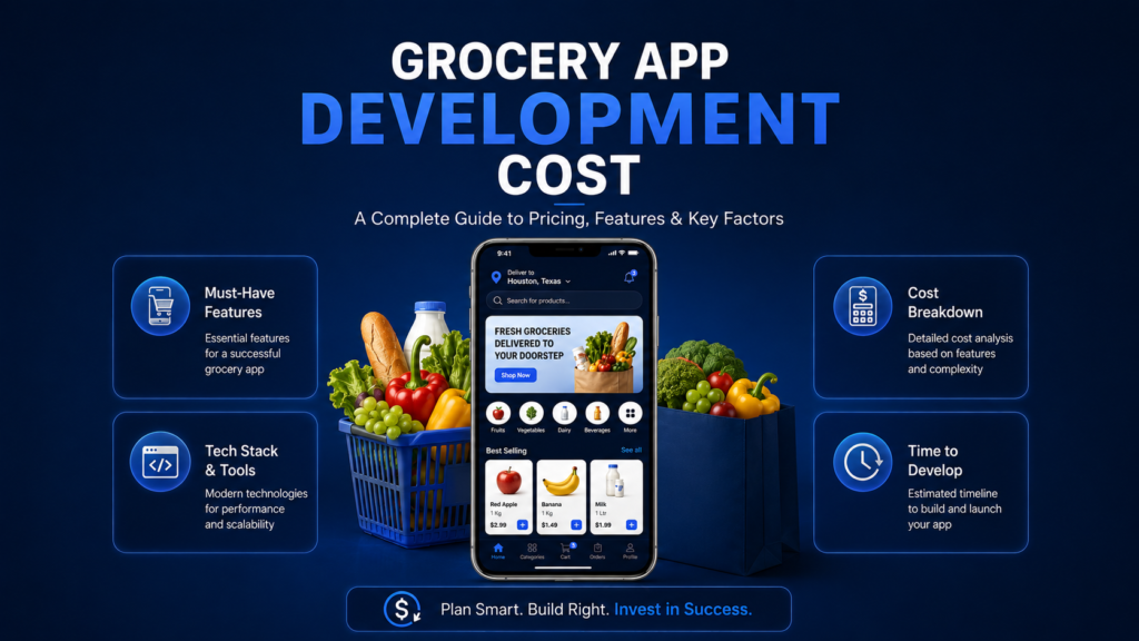 Grocery App Development Cost in 2026–2027: The Complete Guide for U.S. & Houston Businesses