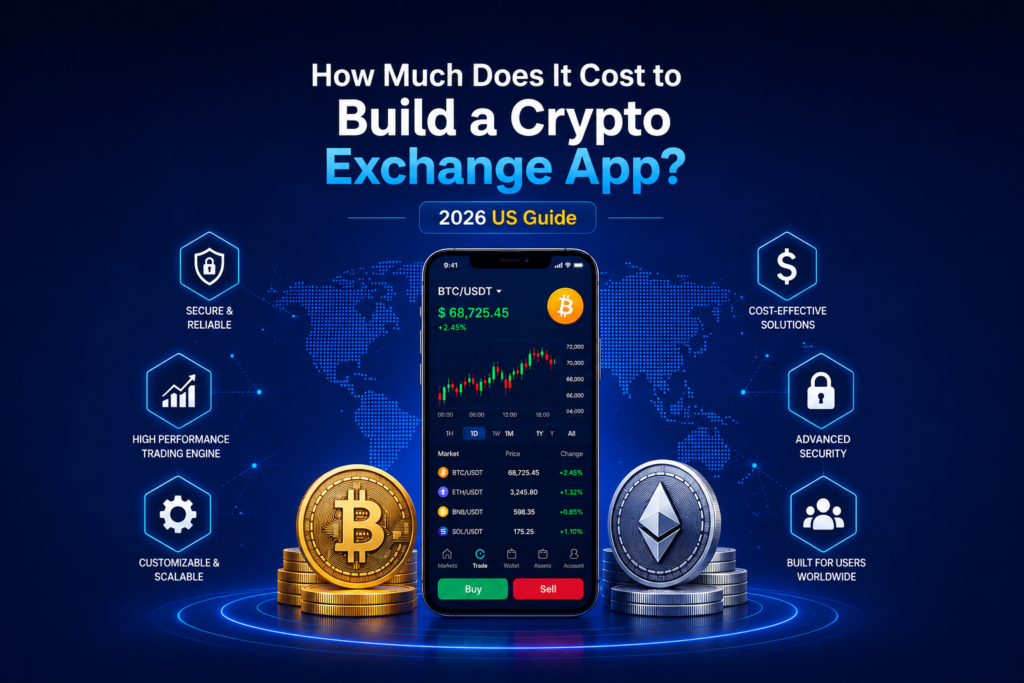How Much Does It Cost to Build a Crypto Exchange App?2026 US Guide